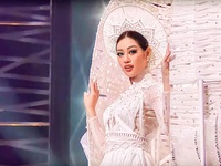 Miss Universe: Khánh Vân với cú xoay ấn tượng ở phần thi trang phục dân tộc