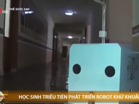 Học sinh Triều Tiên phát triển robot khử khuẩn