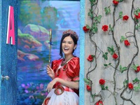Nhan sắc xinh đẹp của người mẫu Lê Ngọc Trinh trong Sàn đấu ngôi sao
