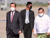 Lãnh đạo Myanmar, Campuchia ra tuyên bố chung sau cuộc gặp