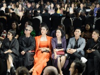 Huyền My, Lương Thanh chiếm spotlight trên thảm đỏ Fashion Week ngày thứ hai