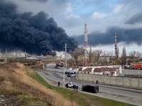 Thành phố cảng miền Nam Ukraine hứng chịu không kích