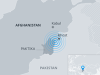 Động đất có độ lớn 5,1 làm rung chuyển Afghanistan