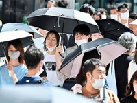 Nắng nóng gay gắt tiếp diễn tại Nhật Bản