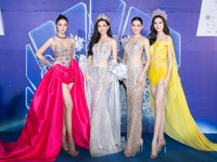 4 Hoa hậu 'đọ dáng' trên thảm đỏ Chung kết Miss World Vietnam 2022