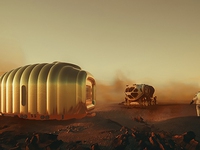 Trải nghiệm cảm giác sống trên sao Hỏa trong nhà bơm hơi