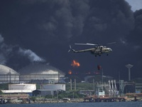 17 người mất tích, gần 80 người bị thương trong vụ cháy nổ kho dầu do sét đánh ở Cuba