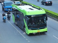 Hanoi striving to use all electric buses to contribute to environmental protection