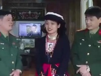 Nữ thanh niên dân tộc Dao tình nguyện lên đường nhập ngũ