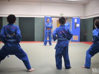 Young female Overseas Vietnamese martial artist promotes practice of Vovinam in France