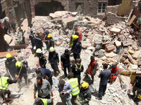 Sập tòa nhà ở Ai Cập khiến hàng chục người thương vong