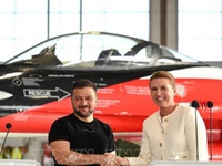 Tổng thống Ukraine thăm Đan Mạch thảo luận về chiến đấu cơ F-16