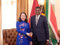 Vice President holds talks with South African counterpart