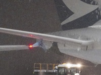 Va chạm máy bay tại Nhật Bản do tuyết rơi dày