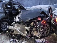 Va chạm liên hoàn giữa khoảng 50 ô tô trên đường cao tốc ở Nga, ít nhất 4 người tử vong