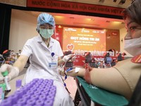 Over 1,600 donate blood, platelets on New Year holiday