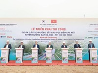 Work starts on Khe Net railway tunnel renovation project