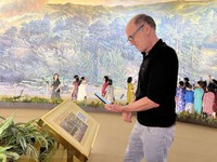 Panorama depicting historic Dien Bien Phu Victory introduced via QR code