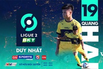VTVcab officially owns the rights to broadcast Quang Hai's matches in Ligue 2