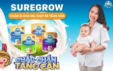 Suregrow - Dòng sữa có chứa siêu lợi khuẩn HMM với hiệu quả tăng cân đã được chứng minh