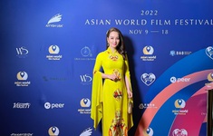 Sao Việt tại lễ bế mạc Liên hoan phim thế giới châu Á: Mai Thu Huyền thanh lịch, tinh tế với áo dài