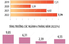 [INFOGRAPHIC] 6 tháng năm 2022: GRDP của Hà Nội tăng 7,79%