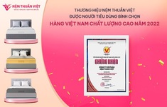 Nệm Thuần Việt - Thương hiệu đạt chứng nhận "Hàng Việt Nam chất lượng cao"