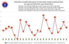 Số mắc COVID-19 mới giảm còn 12 ca trong ngày 23/3