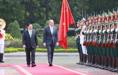 Thủ tướng Phạm Minh Chính chủ trì lễ đón Thủ tướng Australia thăm chính thức Việt Nam