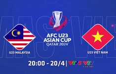 TRỰC TIẾP U23 CHÂU Á | U23 Malaysia 0-1 U23 Việt Nam (H1): Khuất Văn Khang ghi siêu phẩm đá phạt