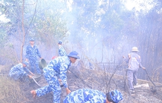 Phú Quốc: Hơn 50 cán bộ, chiến sĩ tham gia chữa cháy