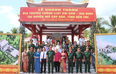 Khánh thành công trình Bia truyền thống Lực lượng vũ trang Sài Gòn - Gia Định tại Bến Tre