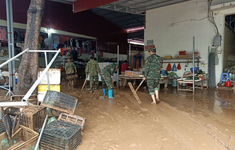 Mưa đá, dông lốc tại Điện Biên làm 3 người bị thương, hàng trăm ngôi nhà hư hại