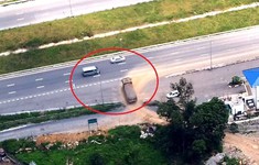 Công an xác minh xe phá rào trên cao tốc Mai Sơn - Quốc lộ 45