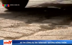 Bình Định: Xe thi công dự án cao tốc Bắc-Nam "băm nát" đường nông thôn