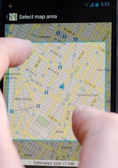 Google Maps cho phép người dùng xem bản đồ offline