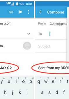 Motorola lộ thông tin DROID MAXX 2 qua hình ảnh giới thiệu Moto Email