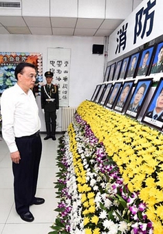 Thủ tướng Trung Quốc đến hiện trường vụ nổ Thiên Tân