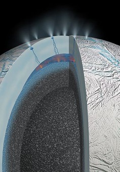 Phát hiện hồ nước nóng trên Mặt Trăng sao Thổ