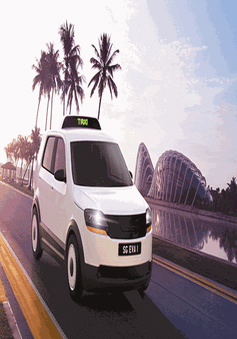 Singapore ra mắt mẫu xe taxi điện đầu tiên sản xuất trong nước