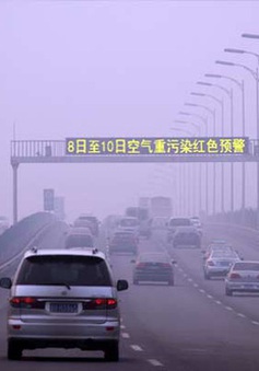 Khói mù bao phủ miền Bắc Trung Quốc ngày thứ 6 liên tiếp