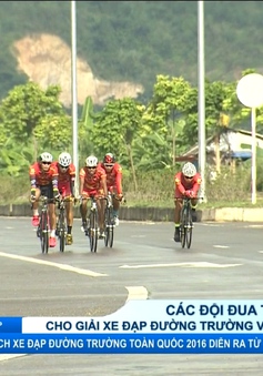 Các đội đua tích cực chuẩn bị cho giải xe đạp đường trường VĐQG