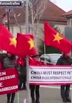 Cộng đồng người Việt tại Đức tuần hành phản đối Trung Quốc