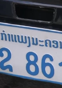 Nhiều khó khăn trong kiểm soát xe khách biển số Lào tại Nghệ An