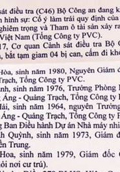 Mở rộng điều tra vụ án Trịnh Xuân Thanh, khởi tố 5 bị can