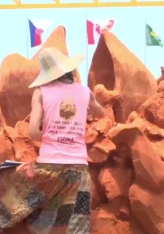 Độc đáo giải điêu khắc cát lần đầu tiên tại Việt Nam