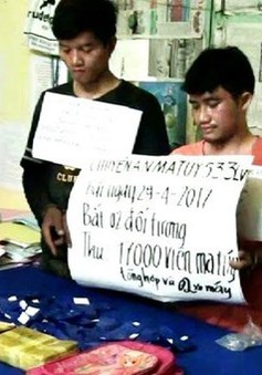 Quảng Bình: Bắt 2 đối tượng vận chuyển 17.000 viên ma túy qua biên giới
