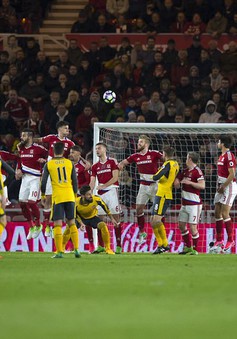 Vòng 33 Ngoại Hạng Anh: Middlesbrough 1-2 Arsenal: 3 điểm nhọc nhằn