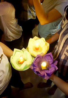 TP.HCM: Hàng nghìn người thả hoa đăng mừng lễ Phật đản