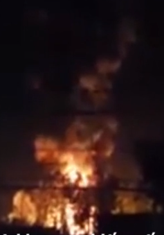 Cháy nổ lớn tại trạm chiết nạp gas ở Nghệ An